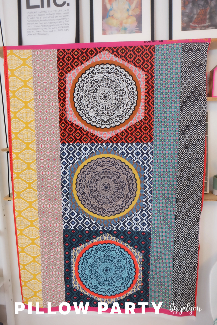 Canvas Swafing -  Pillow Party 2023 - Bunt/Mint - by Jolijou - Panel